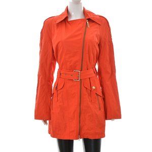 Creenstone zip water-repellent raincoat, orange